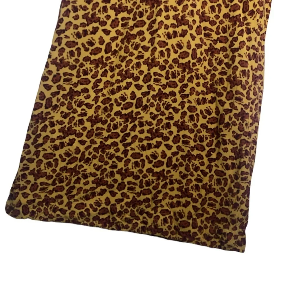 Free People Leopard Print Bennie Pant